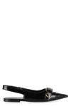 Givenchy Voyou Slingback Ballerina Flat With Pointed Toe In Black