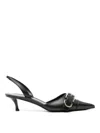 Givenchy Voyou 45 Leather Slingback Pumps In Black