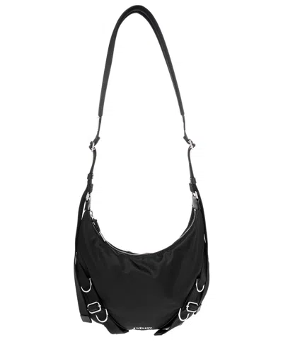 Givenchy Voyou Leather-trim Crossbody In Black