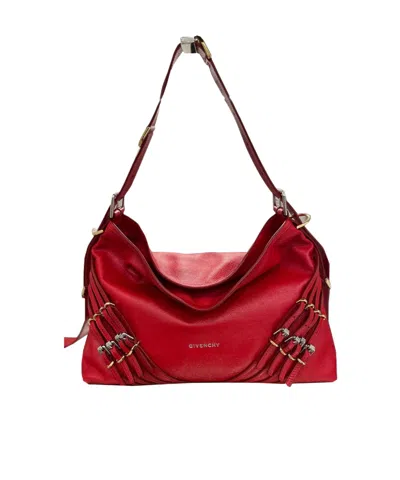 GIVENCHY GIVENCHY VOYOU BUCKLE DETAILED MEDIUM SHOULDER BAG