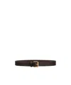 Givenchy Voyou Long Belt In Shiny Leather In Brown