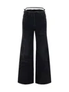 Givenchy Women Wide-leg Denim Cotton Jeans In Black