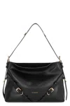 Givenchy Women Voyou Medium Leather Shoulder Bag In Black