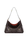 Givenchy Medium Voyou Calfskin Shoulder Bag With Buckle Fastening