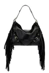 Givenchy Medium Voyou Shoulder Bag Fringes In Black