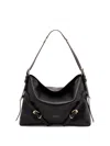 Givenchy Women Voyou Medium Leather Shoulder Bag In Black
