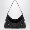 Givenchy Women Voyou Medium Leather Shoulder Bag In Black