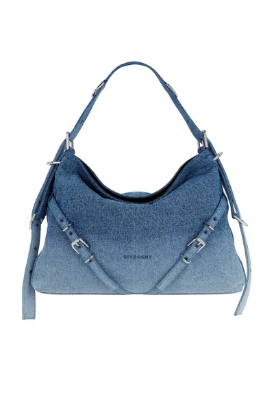 Givenchy Voyou Medium Bag In Medium Blue