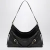 Givenchy Women Voyou Medium Leather Shoulder Bag In Black