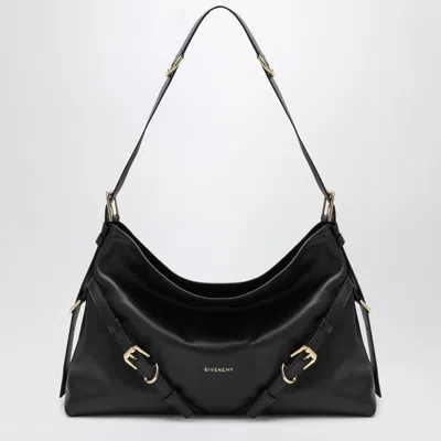 GIVENCHY GIVENCHY VOYOU MEDIUM BLACK LEATHER BAG WOMEN