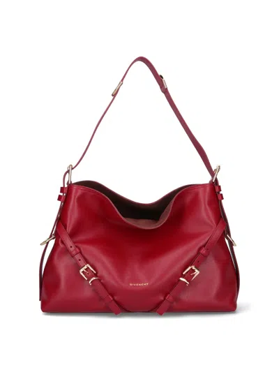 Givenchy Voyou Medium Crossbody Bag In Red