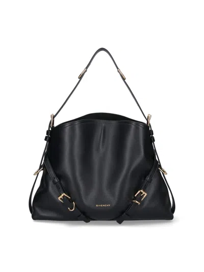 Givenchy Voyou Medium Crossbody Bag In Black