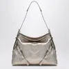 Givenchy Medium Voyou Laminated Leather Shoulder Bag In Metal