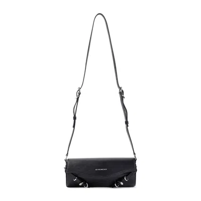 Givenchy Black Calf Leather Voyou Medium Bag