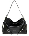 Givenchy Medium Leather Voyou Top-handle Bag In Black