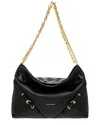 Givenchy Medium Voyou Chain Shoulder Bag In Black