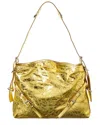 Givenchy Voyou Medium Leather Shoulder Bag In Gold