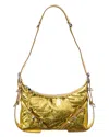Givenchy Voyou Medium Leather Shoulder Bag In Gold