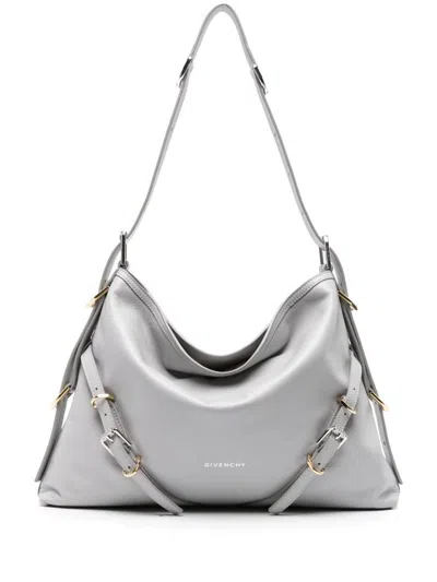 GIVENCHY GIVENCHY VOYOU MEDIUM LEATHER SHOULDER BAG