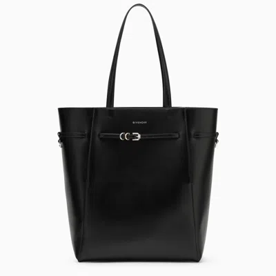 GIVENCHY GIVENCHY VOYOU MEDIUM LEATHER TOTE BAG BLACK