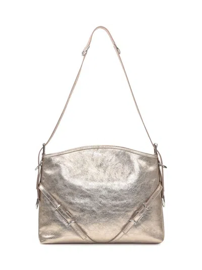 Givenchy Voyou Medium Shoulder Bag In Silver