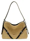 Givenchy Medium Woven Shoulder Bag With Adjustable Strap In Beige