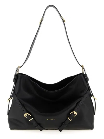 Givenchy Women Voyou Nano Bag In Polished Leather In Black
