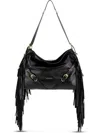 Givenchy Medium Voyou Shoulder Bag Fringes In Black