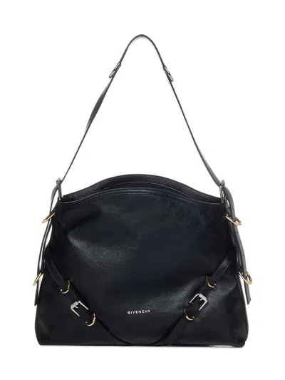 Givenchy Voyou Medium Shoulder Bag In Black