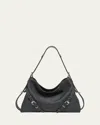Givenchy Medium Shoulder Bag With Buckle And Handle In Blue