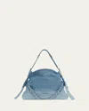 Givenchy Voyou Medium Shoulder Bag In Faded Denim In Voyou Medium Shoulder Bag
