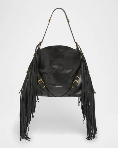 GIVENCHY VOYOU MEDIUM SHOULDER BAG IN FRINGE LEATHER