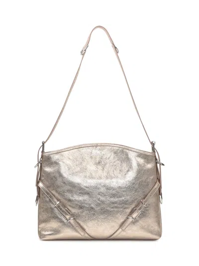 Givenchy Voyou Medium Shoulder Bag In Silver