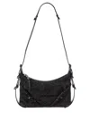 Givenchy Voyou Medium Silk Shoulder Bag In Black