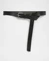 Givenchy Voyou Metal Tip Leather Belt