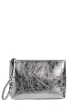 GIVENCHY GIVENCHY VOYOU METALLIC LEATHER TRAVEL POUCH