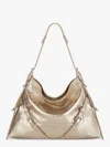 Givenchy Medium Voyou Metallic Leather Hobo Bag