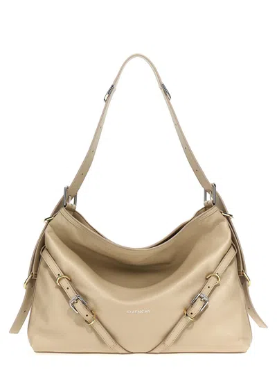 Givenchy 'voyou' Midi Shoulder Bag In Beige