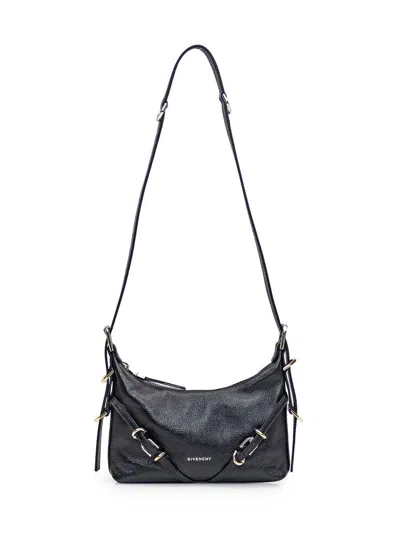 Givenchy Black Leather Mini Voyou Shoulder Bag