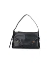 Givenchy Mini Voyou Leather Shoulder Handbag 29.5cm In Black