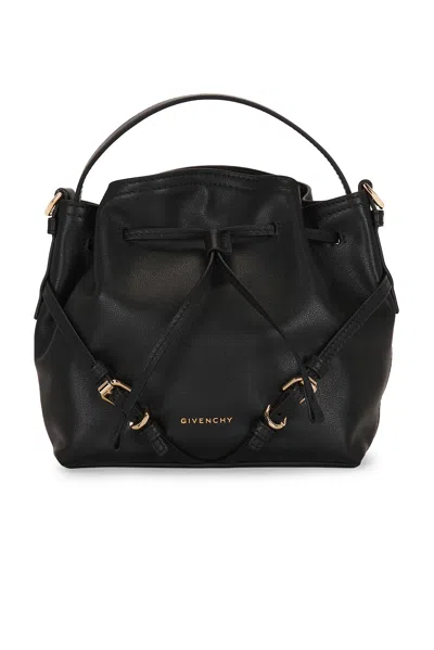 Givenchy Voyou Mini Bucket Bag In Black