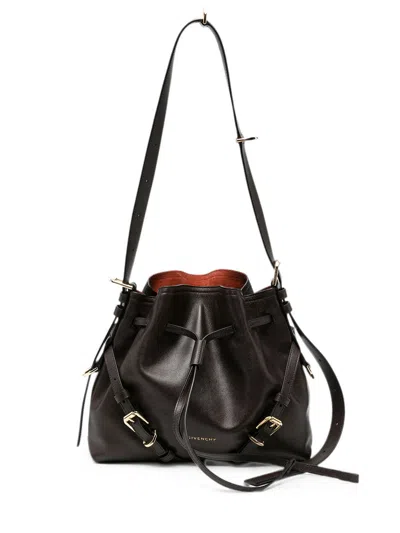 Givenchy Voyou Mini Bucket Bag In Chocolate