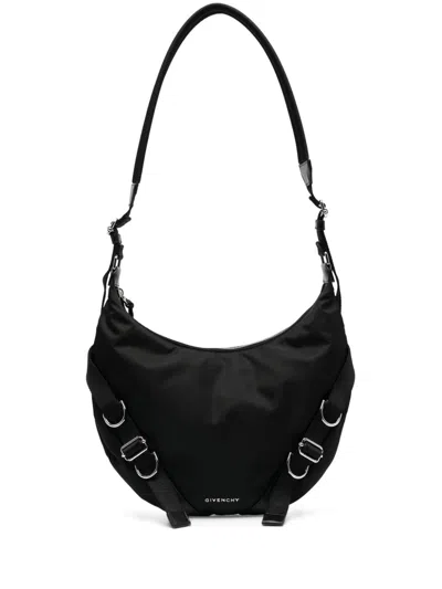 Givenchy Voyou Mini Crossbody Handbag With Decorative Buckle Detail In Black