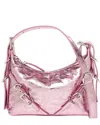 Givenchy Voyou Mini Leather Crossbody In Pink