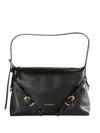 Givenchy Women Voyou Mini Leather Shoulder Bag In Black