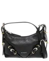 Givenchy Voyou Mini Leather Shoulder Bag In Black