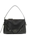 Givenchy Voyou Mini Leather Shoulder Bag Studded In Black