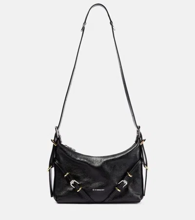 Givenchy Voyou Mini Leather Shoulder Bag In Black