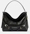 Givenchy Voyou Nano Leather Shoulder Bag In Black