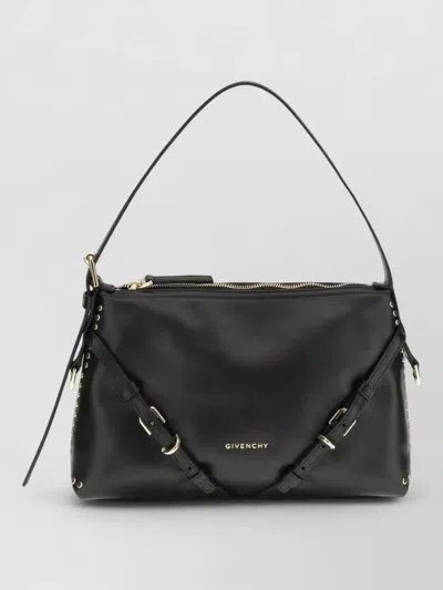 Givenchy Voyou Mini Leather Shoulder Bag Studded In Black